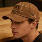 United States 250th Anniversary Baseball Caps | Patriotic Unisex Adjustable Hats for Men and Women with Commemorative Pin, Vintage Style, Knit Fabric, Flat Embroidery - Image 5