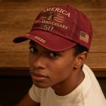 United States 250th Anniversary Baseball Caps | Patriotic Unisex Adjustable Hats for Men and Women with Commemorative Pin, Vintage Style, Knit Fabric, Flat Embroidery - Image 2