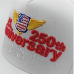 A White Baseball Cap with Exquisite Embroidery Patterns And Text On The Front, Red U.S. Anniversary Lettering, Yellow Wing Decorations On Both Sides Of The Logo, Red 250th Lettering On The Right, And Small White Lettering 1776-2026 Holiday Gift Below - Image 6