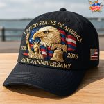 [Patriotic Eagle Cap] United States 250th Anniversary Eagle Patriotic Baseball Cap - Adjustable Snapback, Lightweight & Comfortable, 250th Birthday of America Design with Eagle & 1776-2026 Years, Unisex Commemorative Gift for Veterans, History Buffs, 4th of July, Thanksgiving, Valentine's Day - Ideal for Parades, Events & Casual Attire (Men & Women) - Machine Washable, Durable & Secure Fit - Image 14