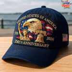 [Patriotic Eagle Cap] United States 250th Anniversary Eagle Patriotic Baseball Cap - Adjustable Snapback, Lightweight & Comfortable, 250th Birthday of America Design with Eagle & 1776-2026 Years, Unisex Commemorative Gift for Veterans, History Buffs, 4th of July, Thanksgiving, Valentine's Day - Ideal for Parades, Events & Casual Attire (Men & Women) - Machine Washable, Durable & Secure Fit