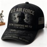 美国建国250周年纪念款男女通用棒球帽（1776-2026） - 鹰与50颗星旗图案，展现250年历史，适合7月4日独立日、游行及日常穿着，彰显爱国情怀。