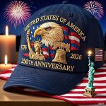 250Th Anniversary American Patriotic Baseball Hat - Independence Day Cap, Comfortable for All Seasons, Unisex, Perfect for Celebrating Independence Day, Great for Police Officers And Patriots - A Wonderful Gift, Holiday Gear, Flag-Themed Cap - Image 3