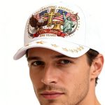 250th Anniversary of the Founding of the United States Commemorative Cap – Eagle design, symbolizing freedom and the cross | Adjustable patriotic baseball cap - Image 8