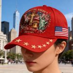 250th Anniversary of the Founding of the United States Commemorative Cap – Eagle design, symbolizing freedom and the cross | Adjustable patriotic baseball cap - Image 2