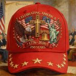 USA 250th Anniversary Commemorative Baseball Caps | Patriotic Theme, Independence Day Cap, Unisex, Multiple New Styles, Superior Baseball Hats for Men and Women, Hand Wash or Dry Clean, MORESEC Brand