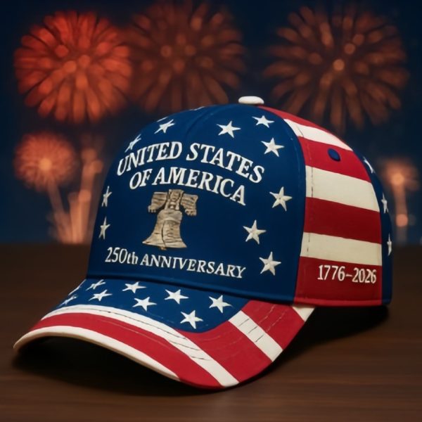 250Th Anniversary American Patriotic Baseball Hat - Independence Day Cap, Comfortable for All Seasons, Unisex, Perfect for Celebrating Independence Day, Great for Police Officers And Patriots - A Wonderful Gift, Holiday Gear, Flag-Themed Cap